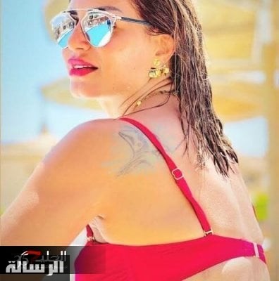 بالمايوه الاحمر.. القشطة منة فضالي جننت الشباب  بالمايوة وتتصدر مواقع التواصل الاجتماعي..ومتابع غلبت سما المصري و لورديانا