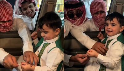 مجموعة شبان يمازحون طفل ويتفاعلون معه على أنغام أهزوجة ميتروفيتش .. فيديو