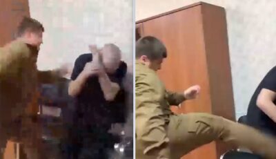 ابن رئيس الشيشان يلقن شخصًا أحرق القرآن الكريم درسًا..فيديو