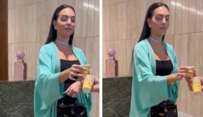 جورجينا تدمن القهوة السعودية ..فيديو