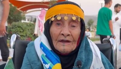 مواطنة مسنة تعبر عن مشاعرها تجاه الوطن في يومه المجيد .. فيديو