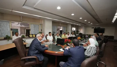 اجتماع موسع بشركة الصرف الصحي بالإسكندرية لبحث استعدادات الشتاء