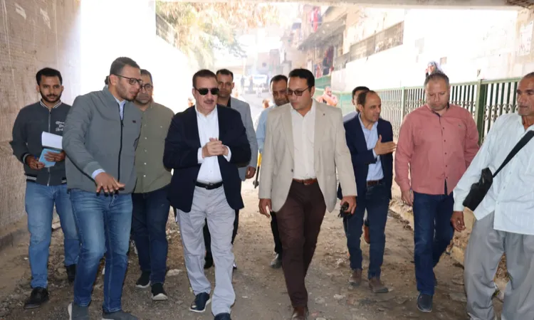 تطوير نفق البساتين بغرب شبين الكوم استعدادًا للشتاء