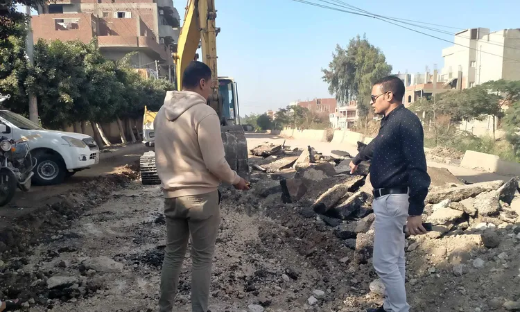بدء أعمال قطع فُرمة طريق شما بالمنوفية بعد استغاثة المواطنين