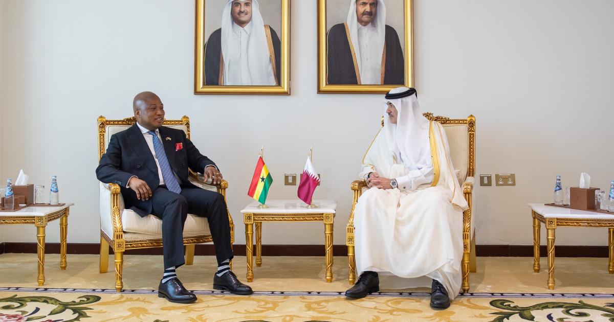 وزير الدولة لشؤون التجارة الخارجية يجتمع مع وزير خارجية غانا