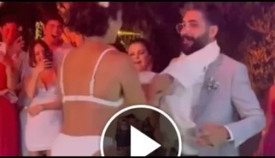 كما ولدتها امها.. بدون خجل عروسة تونسية شقراء فائقة الجمال تتحدي رحمة محسن وتقوم بخلع ملابسها