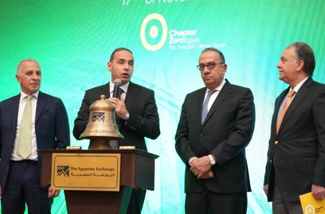 البورصة المصرية تحتفل بفعالية «قرع الجرس من أجل المناخ»