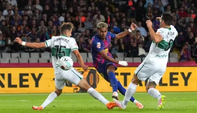 تشكيل برشلونة ضد سيلتا فيجو بالجولة 11 في الدوري الإسباني 2025-26