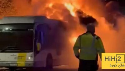 اعتقال مشجع برشلوني بعد حريق الحافلة