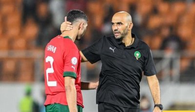الركراكي متفائل بمشاركة حكيمي في كاس امم افريقيا