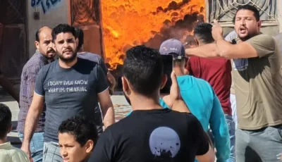 حريق هائل في مخزن مصنع ملابس بالعامرية في الإسكندرية وإصابة عامل