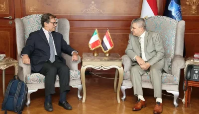 الفريق أسامة ربيع يلتقي المبعوث الإيطالي لمشروع الممر الاقتصادي الهند _ الشرق الأوسط _ أوروبا “IMEC” لبحث التعاون المشترك